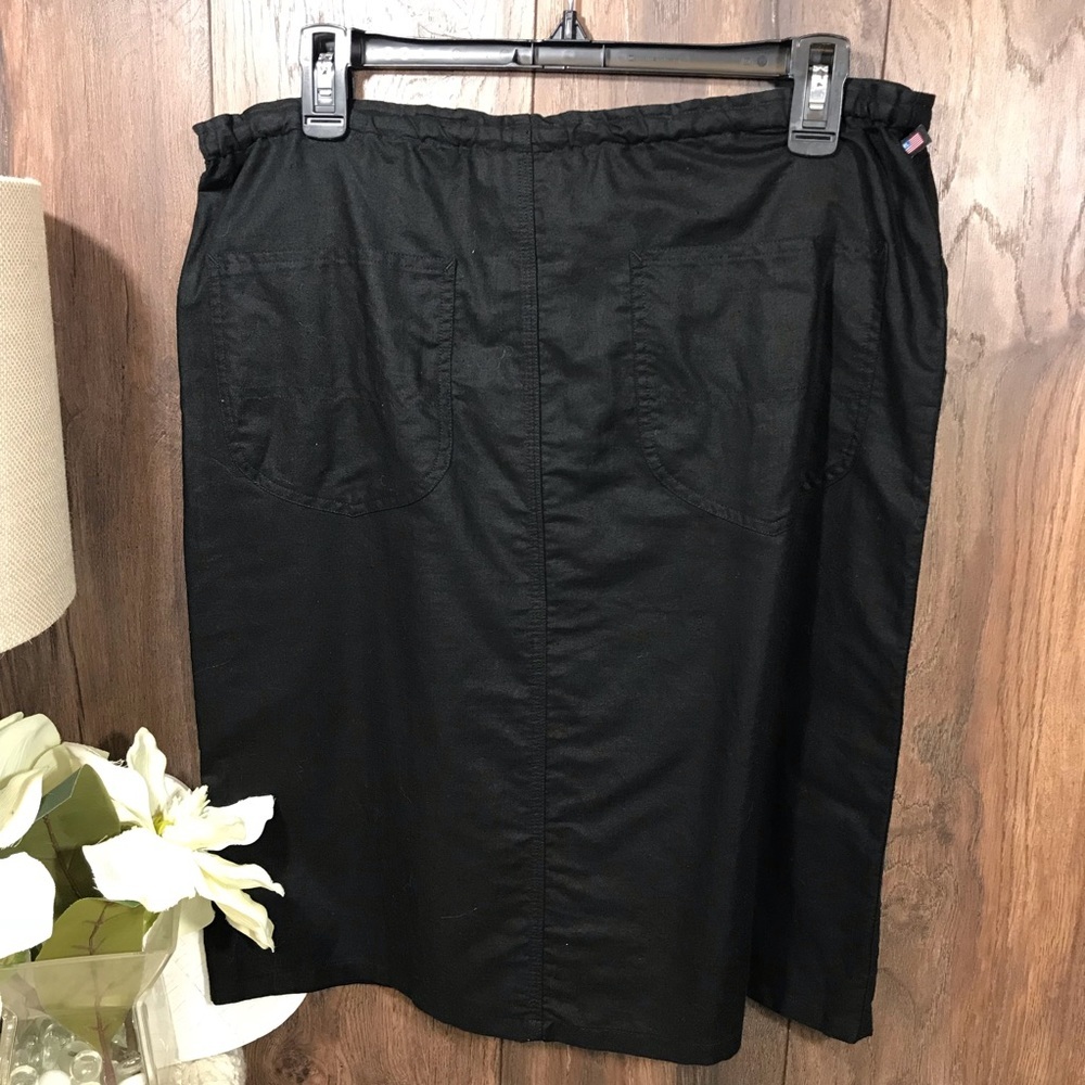 Polo by Ralph Lauren black linen skirt - Picture 4 of 5